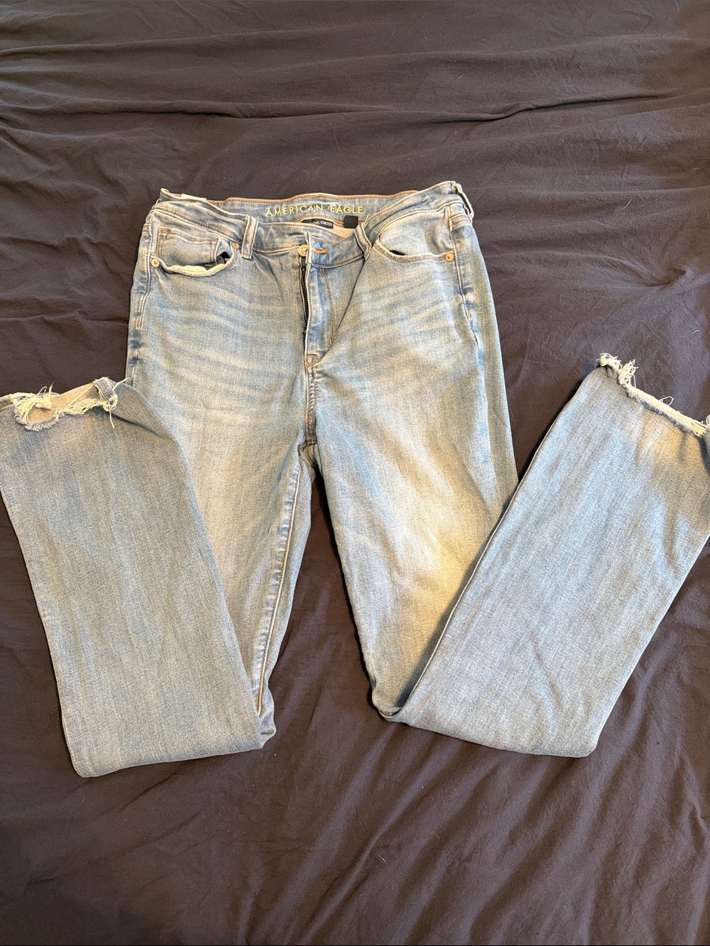 American Eagle Outfitters Light Blue Distressed Jeans
